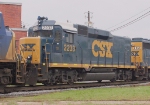 CSX 2233 on unknown short train